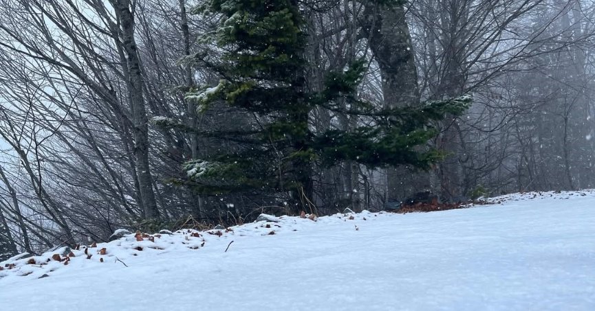 Kartepe beyaza büründü, kartpostallık görüntüler ortaya çıktı