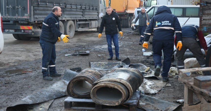 Kartepe'deki sanayi bölgesinden 125 ton atık toplandı