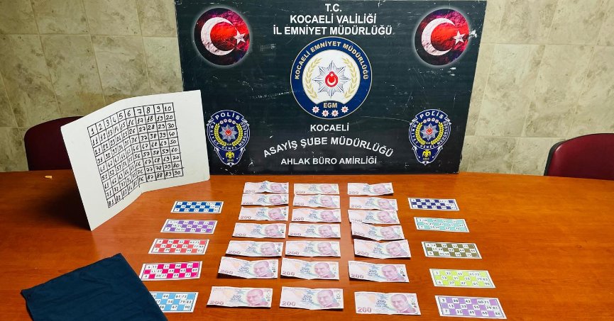 Tombala baskını: Kumar oynayan 7 kişiye 81 bin TL ceza