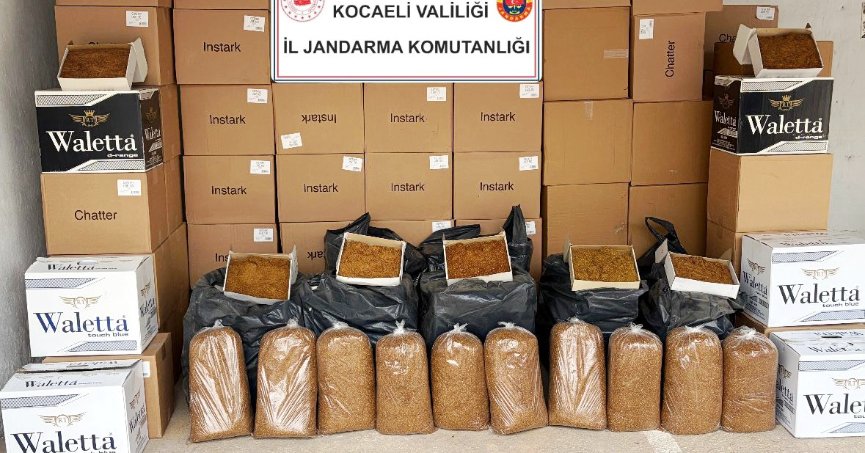 1 milyon TL değerinde bandrolsüz makaron ve kaçak tütün ele geçirildi