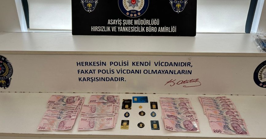  İçinde altın bulunan çelik kasayı çaldı, polis evinde yakaladı