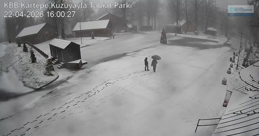  Kocaeli'de bahar ayında kar sürprizi