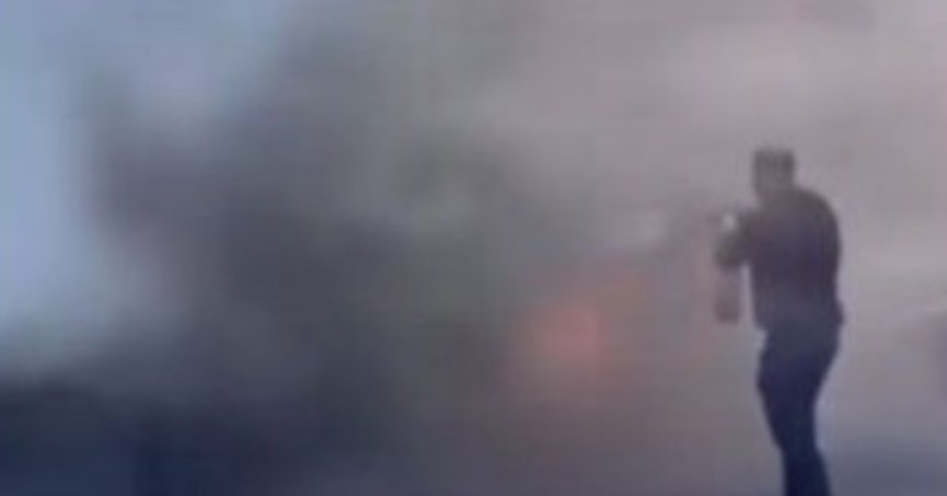 Sürücülerin Müdahalesi Felaketi Önledi